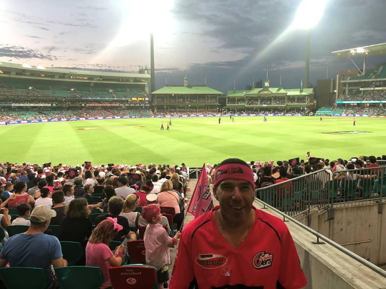 Photo of Adam at cricket game